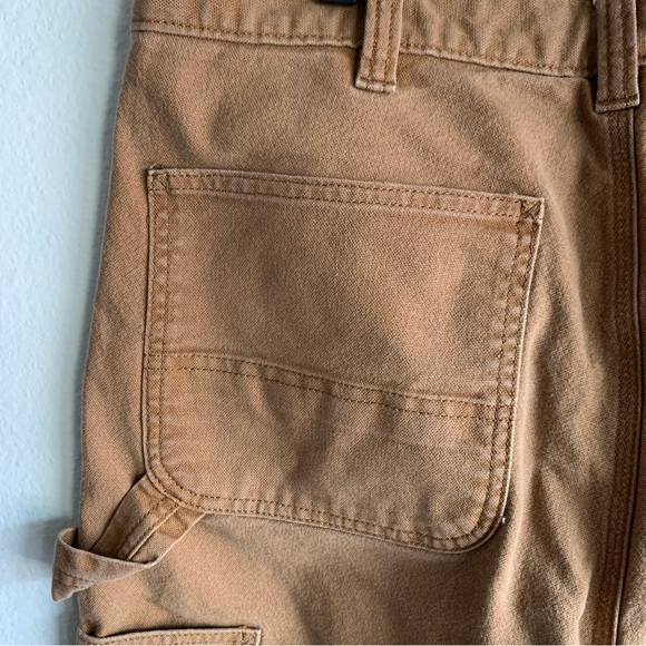 Carhartt Mens Relaxed Fit Utility Work Canvas Pants in Brown - Picture 6 of 12